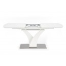 Стол обеденный HALMAR PALERMO белый мат/белый мат 140-180/80